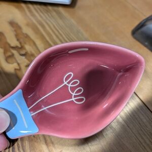Pink Ceramic Spoon Rest